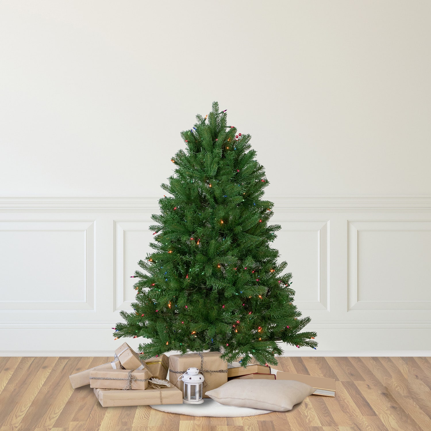 Northlight Full Sierra Noble Artificial  Multi Lights 4 Foot Pre-Lit Fir Christmas Tree
