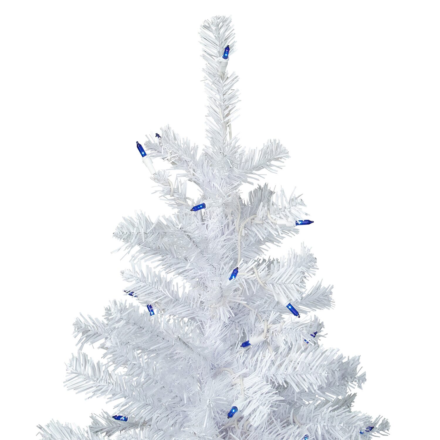 Northlight Woodbury White Pencil Artificial Lights 6 1/2 Foot Pre-Lit Pine Christmas Tree