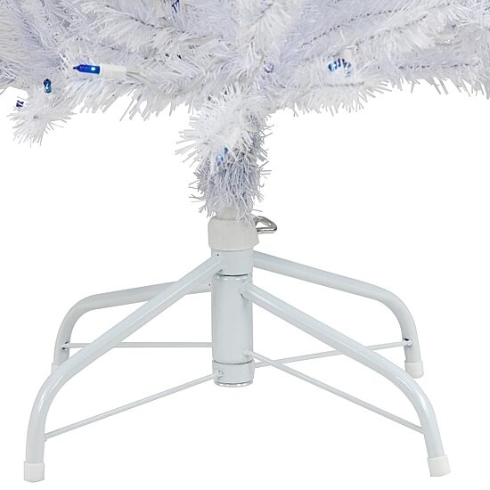 Northlight Slim Geneva White Spruce Artificial  Blue Lights 6 1/2 Foot Pre-Lit Christmas Tree