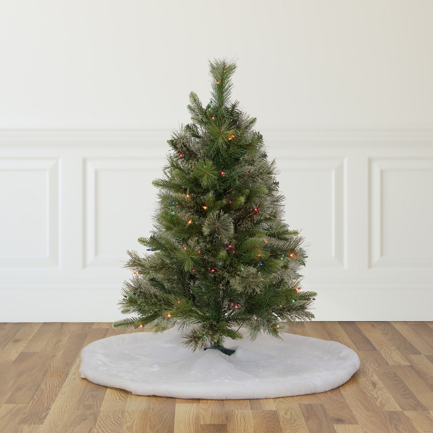 Northlight Kingston Cashmere Full Artificial Multi Lights 3 Foot Pre-Lit Pine Christmas Tree