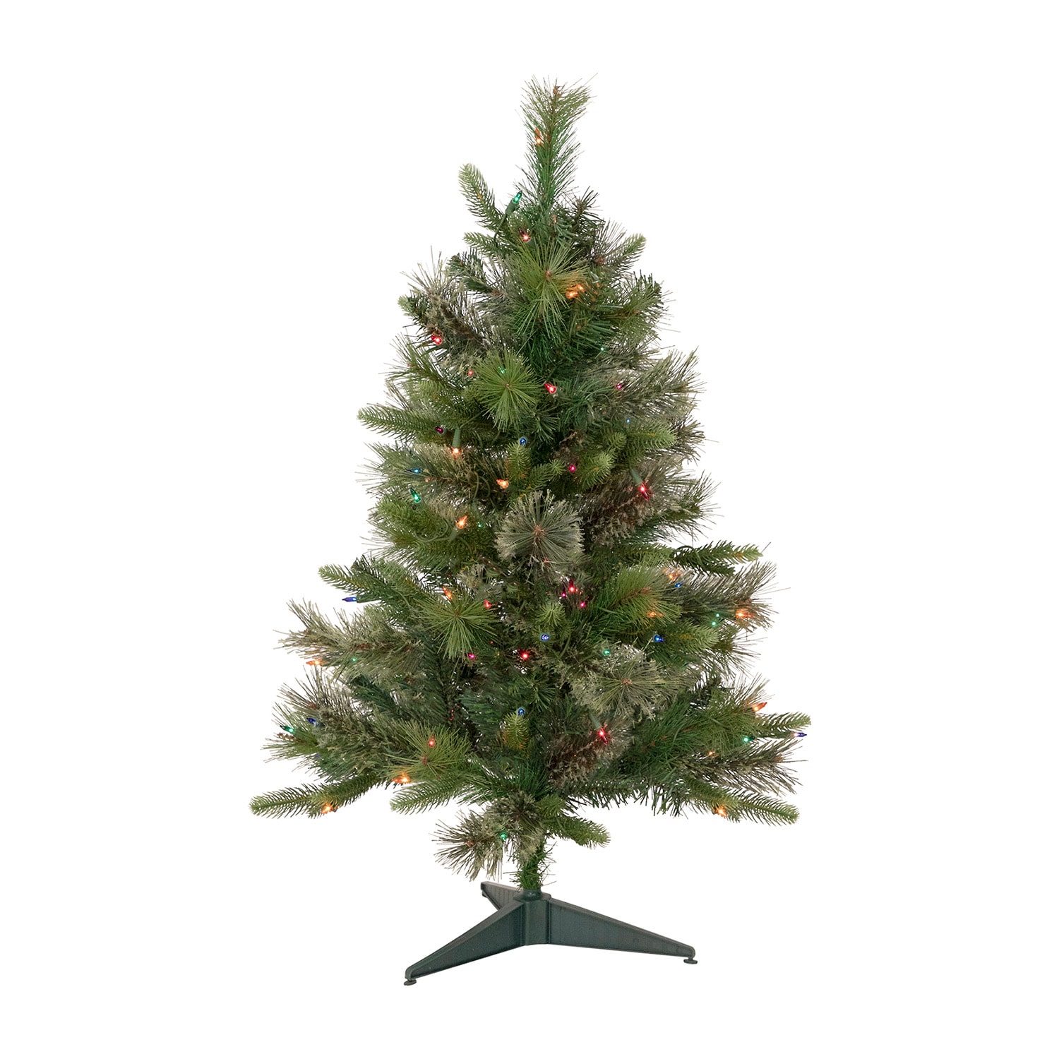 Northlight Kingston Cashmere Full Artificial Multi Lights 3 Foot Pre-Lit Pine Christmas Tree