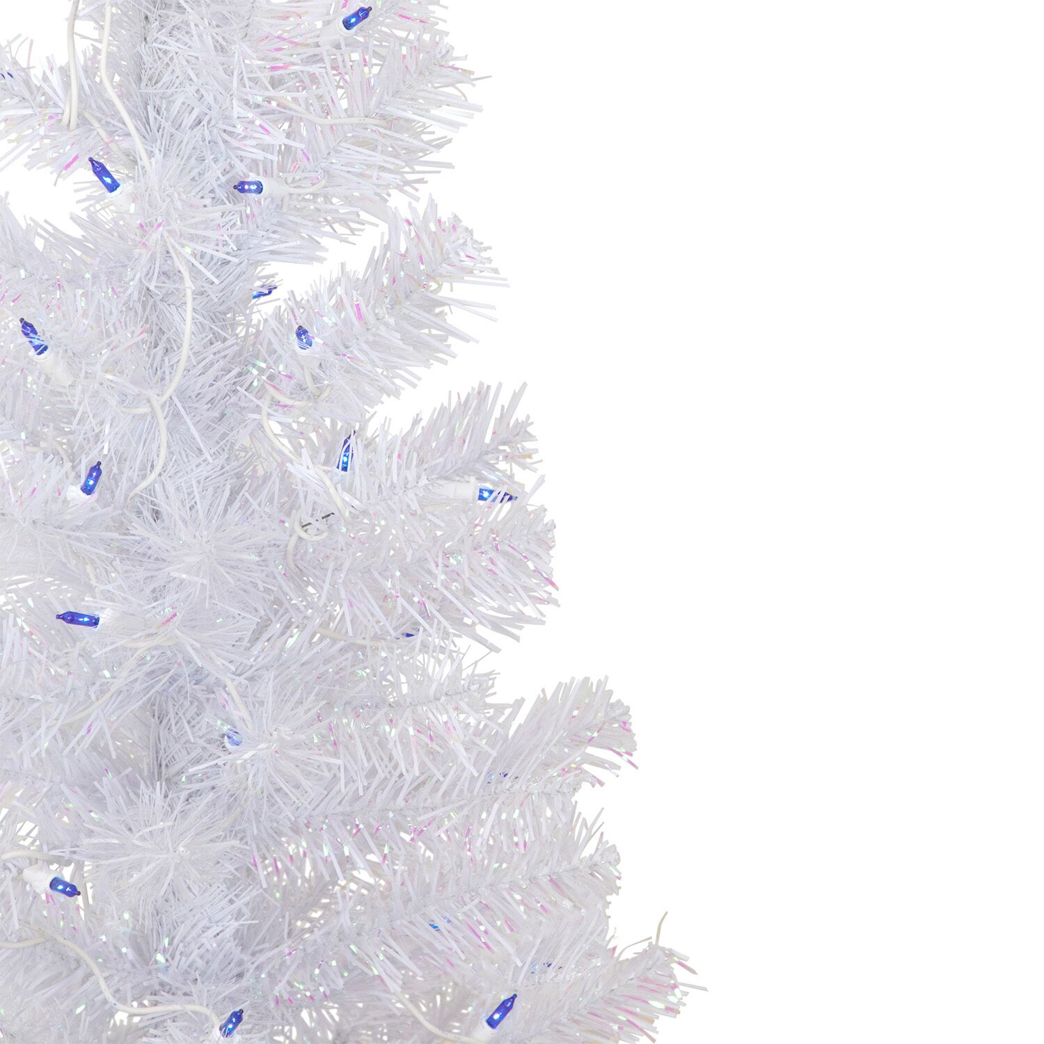 Northlight Rockport White Artificial Lights Foot Pre-Lit Pine Christmas Tree