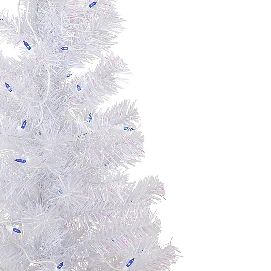 Northlight Rockport White Artificial  Blue Lights 4 Foot Pre-Lit Pine Christmas Tree