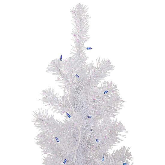Northlight Rockport White Artificial  Blue Lights 4 Foot Pre-Lit Pine Christmas Tree