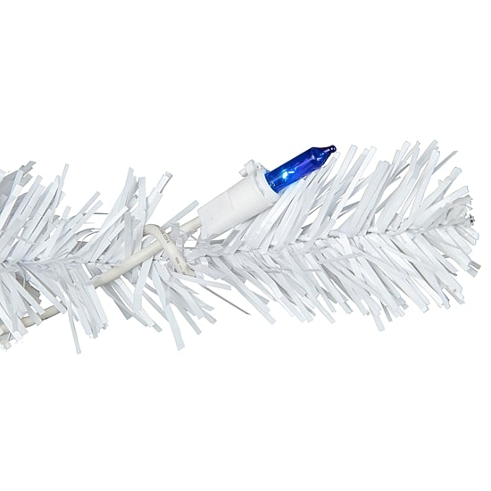 Northlight Woodbury White Slim Artificial  Blue Lights 4 Foot Pre-Lit Pine Christmas Tree