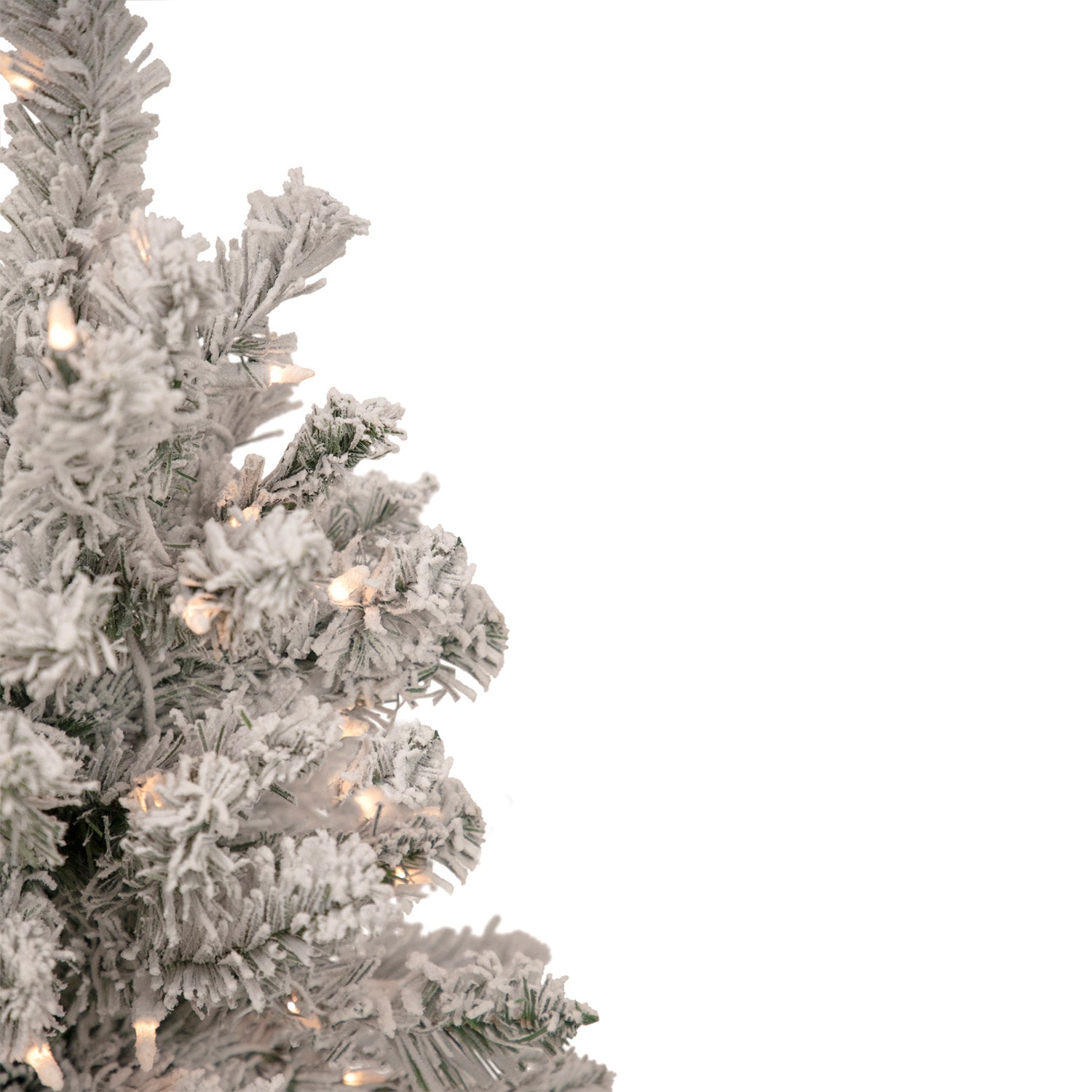 Northlight Madison Artificial  Clear Lights 2 Foot Flocked Pine Christmas Tree