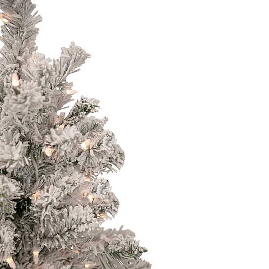 Northlight Madison Artificial  Clear Lights 2 Foot Flocked Pine Christmas Tree