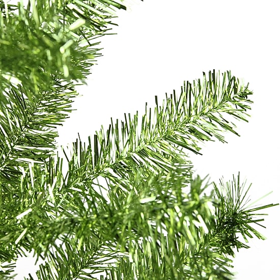 Northlight Medium Green Tinsel Twig Artificial Unlit 3 Foot Pine Christmas Tree