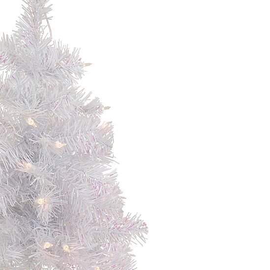Northlight Rockport White Artificial  Clear Lights 2 Foot Pre-Lit Pine Christmas Tree