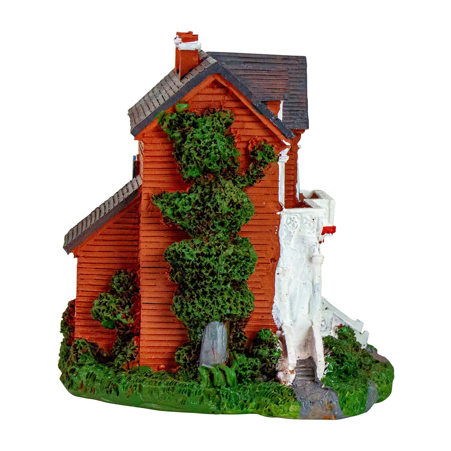 Northlight 4.5in Red And White Led  Colonial House Decoration Lighted Christmas Village