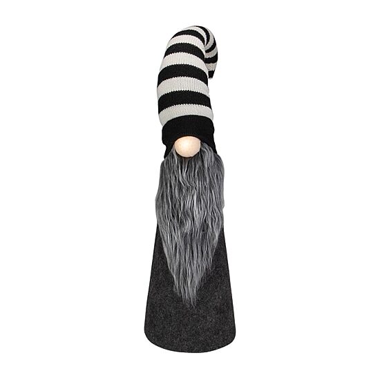 Northlight 27in Led Lighted Black And White Striped  Christmas Christmas Gnome