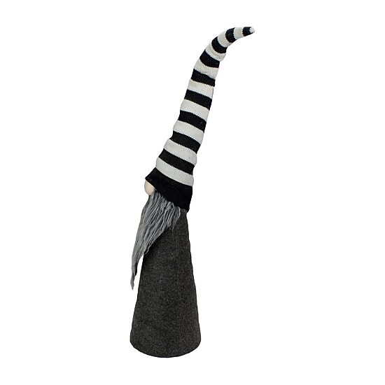Northlight 27in Led Lighted Black And White Striped  Christmas Christmas Gnome
