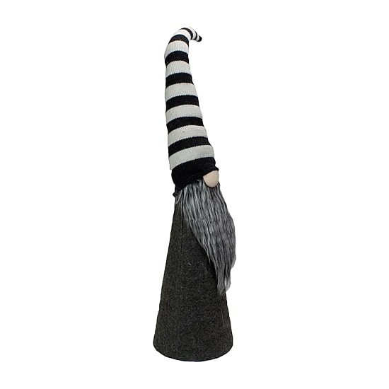 Northlight 27in Led Lighted Black And White Striped  Christmas Christmas Gnome