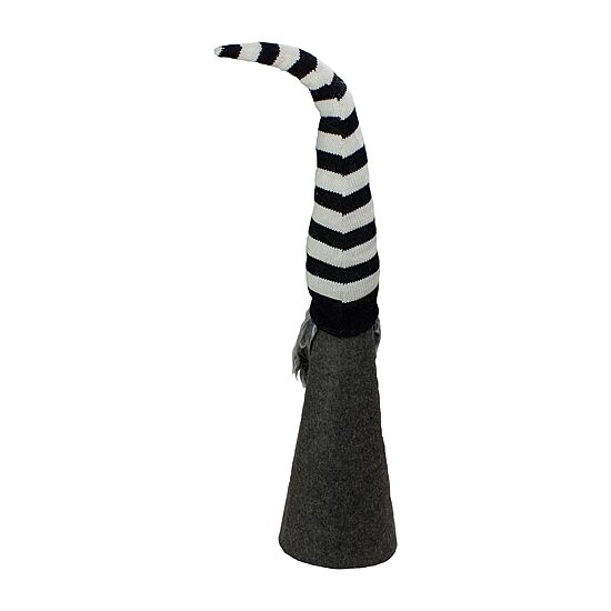 Northlight 27in Led Lighted Black And White Striped  Christmas Christmas Gnome