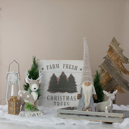 Northlight 21in Gray And Beige Cone Boy Christmas Christmas Gnome