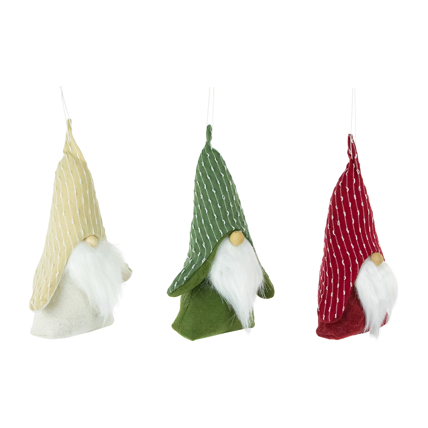 Northlight Set Of 3 Standing Plush Christmas Figures 8.5in Christmas Gnome