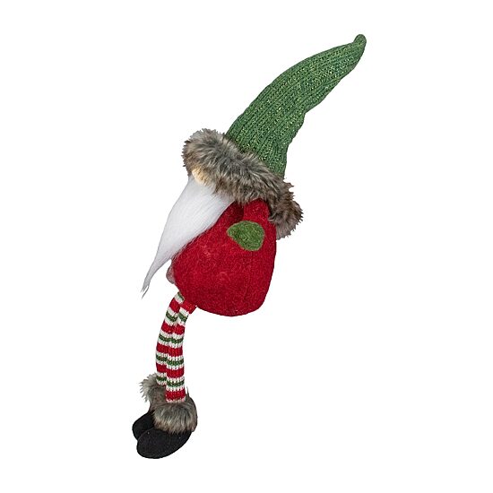 Northlight 25-Inch Plush Red And Green Sitting Tabletop  Christmas Decoration Christmas Gnome