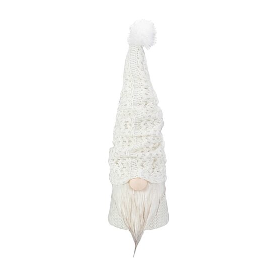 Northlight 16in Led Lighted White Knit  Christmas Christmas Gnome