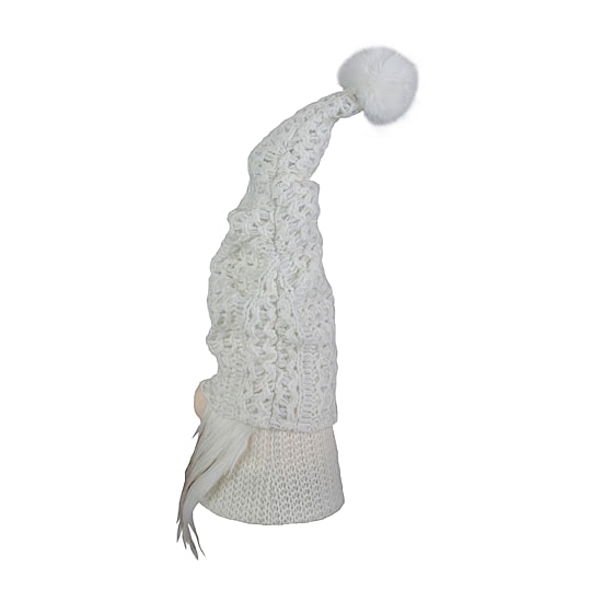 Northlight 16in Led Lighted White Knit  Christmas Christmas Gnome