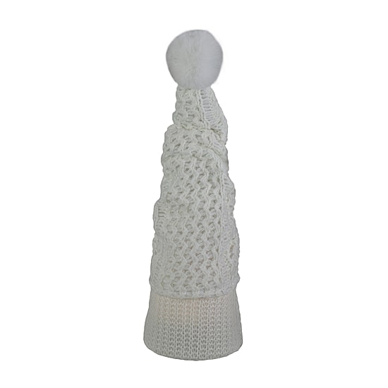 Northlight 16in Led Lighted White Knit  Christmas Christmas Gnome