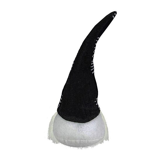 Northlight 12-Inch Black And White Plush Sitting Christmas  Tabletop Decoration Christmas Gnome