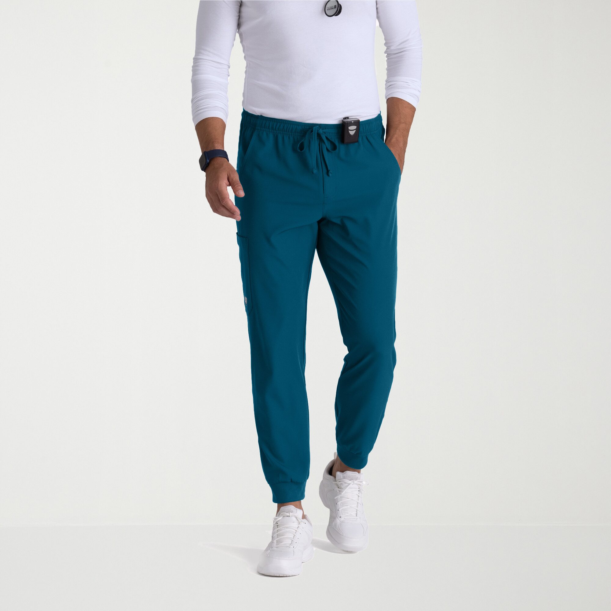 Skechers Skp572 Structure 3-Pocket Jogger Mens Short Tag Free STRETCH FABRIC Moisture Wicking Scrub Pant