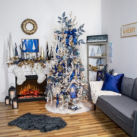 Northlight 15.5in Gray And Blue Cone  Christmas Tabletop Decor Christmas Gnome
