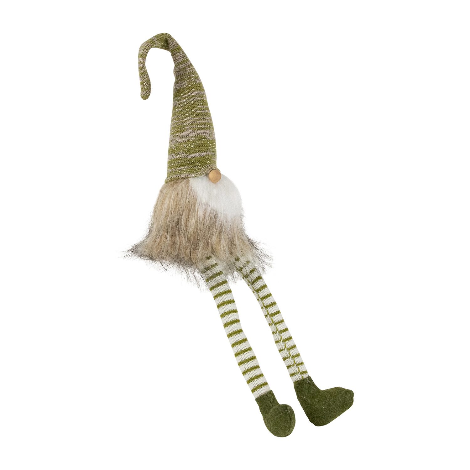 Northlight 26in Green And Beige Sitting  Christmas Christmas Gnome