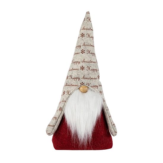 Northlight 12in Red And Gray Inhappy Christmasin Christmas Gnome