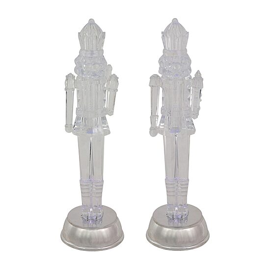 Northlight Lighted Figurines 12.5-Inch 2-pc. Plays Music Christmas Nutcracker