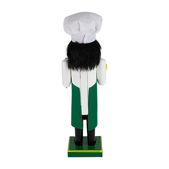 Northlight 14in Green And White Wooden  Pizza Maker Christmas Nutcracker