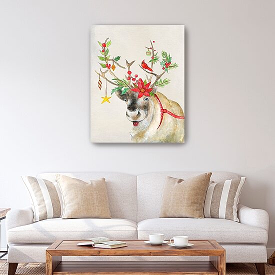 Lumaprints Playful Reindeer Ii Canvas Art