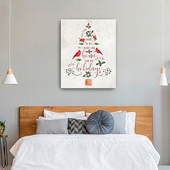 Lumaprints Home For The Holidays Tree Canvas Art
