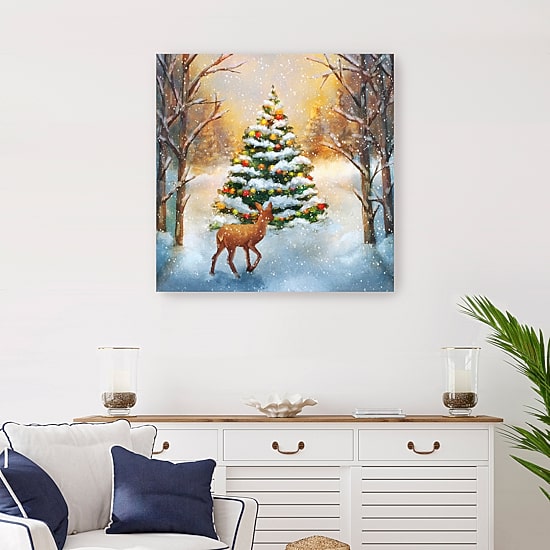 Lumaprints Christmas Tree Canvas Art