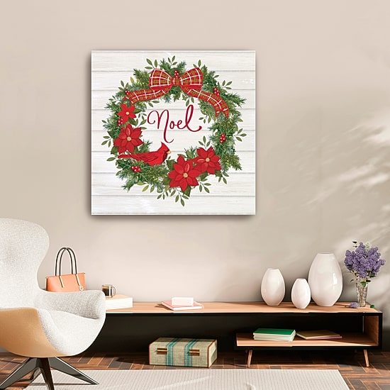 Lumaprints Noel Wreath Canvas Art
