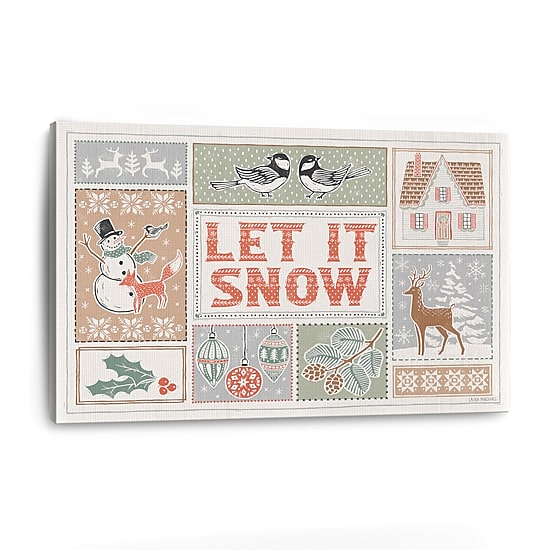 Lumaprints Frosty Forest Vii White Canvas Art