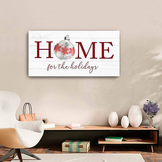 Lumaprints Home For The Holidays Canvas Art