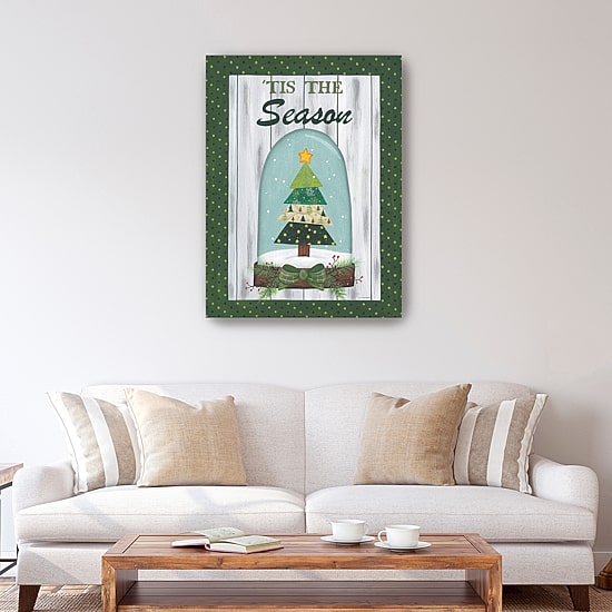 Lumaprints Tree Snow Globe Canvas Art