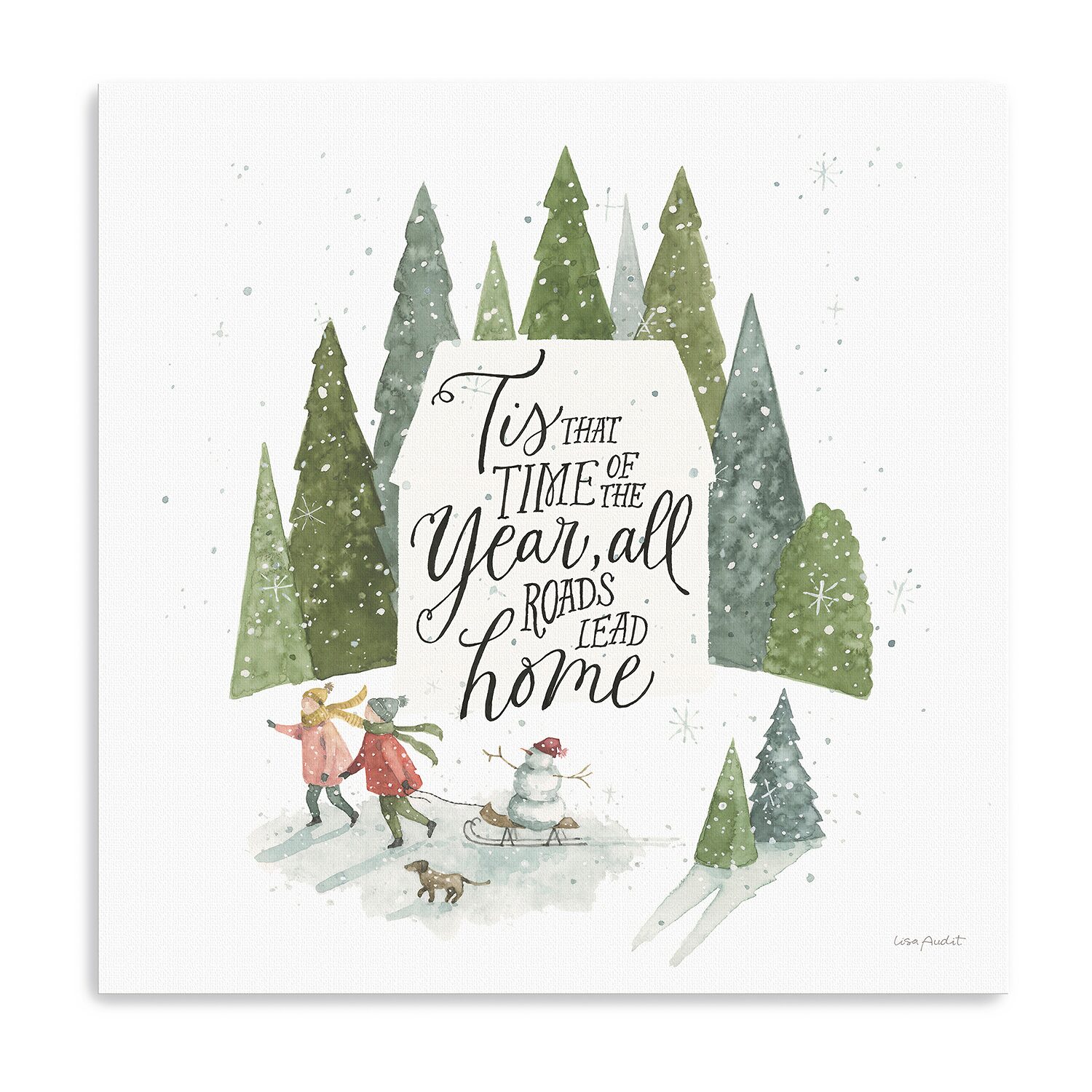 Lumaprints Magical Winterland X Canvas Art