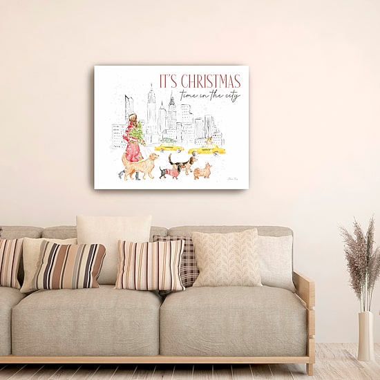 Lumaprints Christmas In The City Landscape Canvas Art