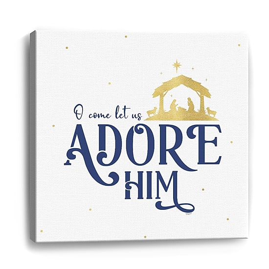 Lumaprints O Holy Night Vi On White Canvas Art