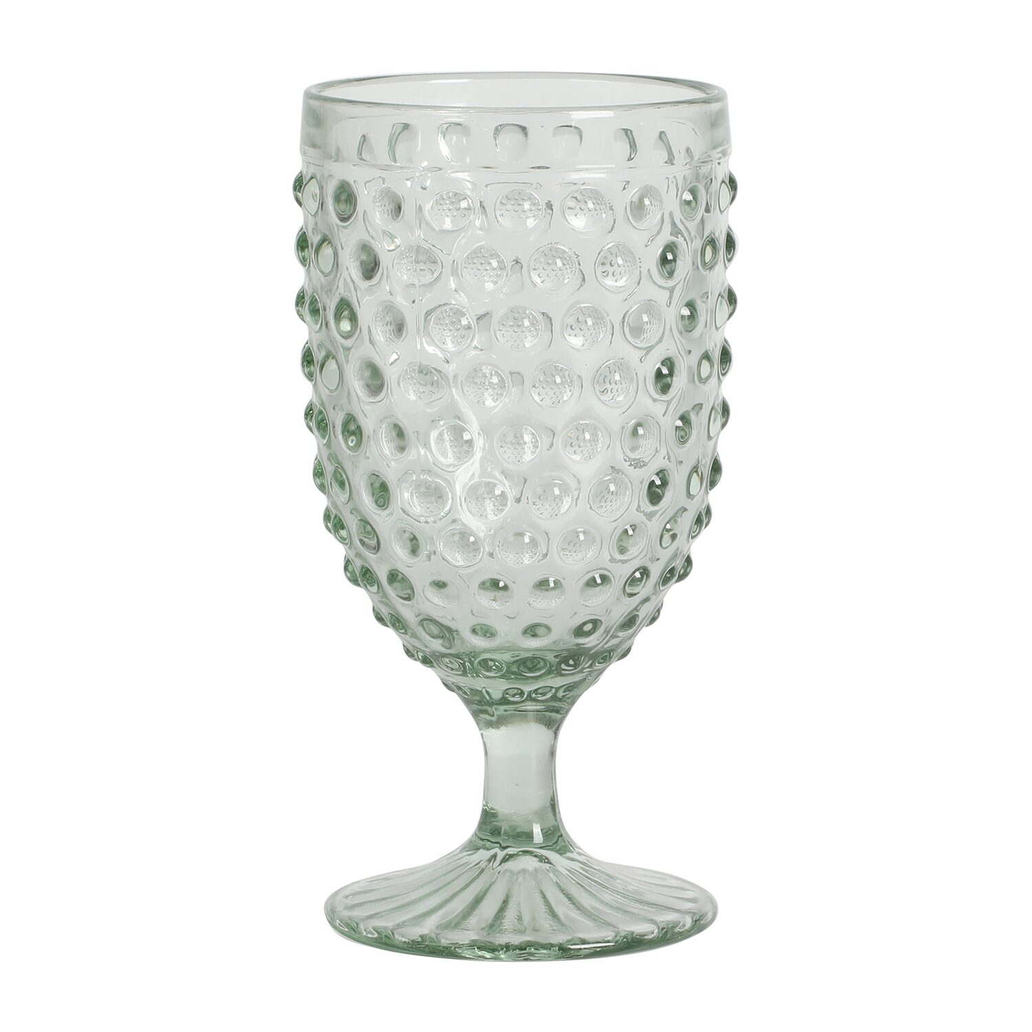 Martha Stewart Chauncey  Hobnail 4-pc. Glass Goblet Set