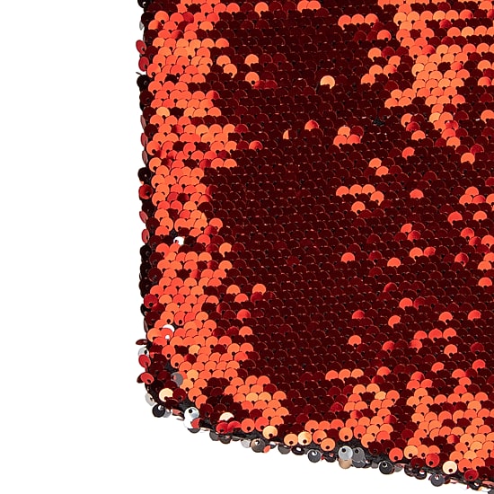 Northlight 19in Red And Silver Sequin  With White Faux Fur Cuff Christmas Stocking