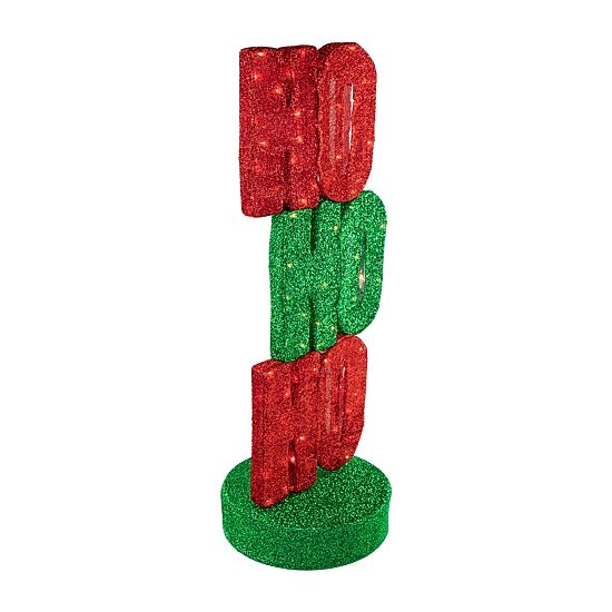 Northlight 39" Lighted Red And Green "Ho Ho Ho"" Sign Christmas Yard Art