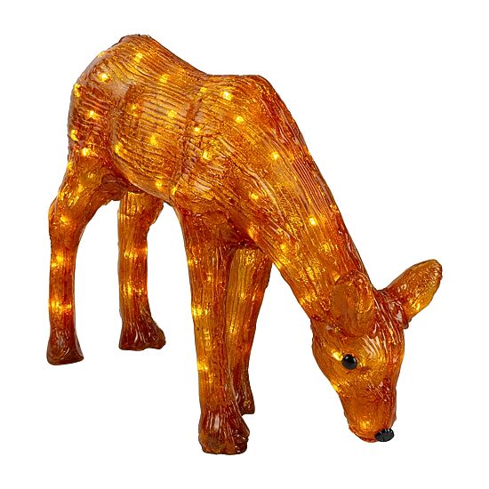Northlight 22in Led Lighted Commercial Grade Acrylic Reindeer Christmas Yard Art
