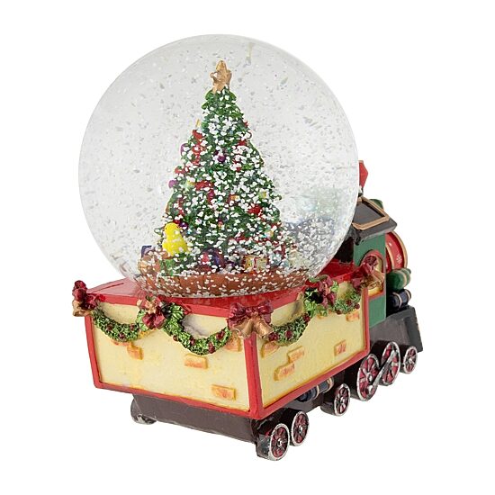 Northlight 8in Children Christmas Train Musical Christmas Snow Globe
