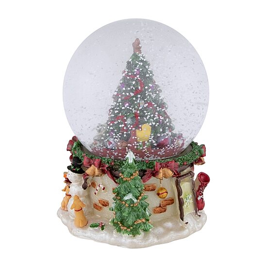 Northlight 6.5in Christmas Tree Musical Santa Christmas Snow Globe