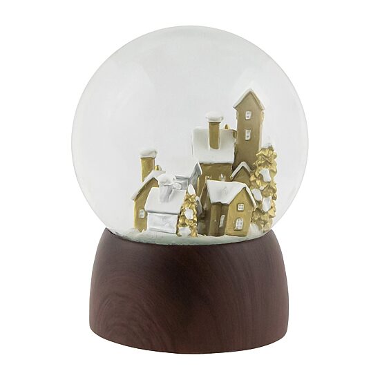 Northlight 6.5in Holiday Village Wonderland Christmas Musical Christmas Snow Globe