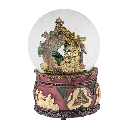 Northlight 5.75in Holy Family Nativity Scene Christmas Santa Christmas Snow Globe