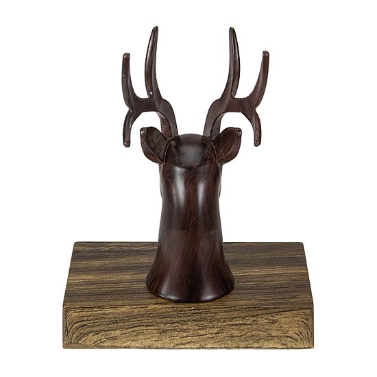 Northlight 7.5in Brown Marbled Buck Deer Head Christmas Stocking Holder